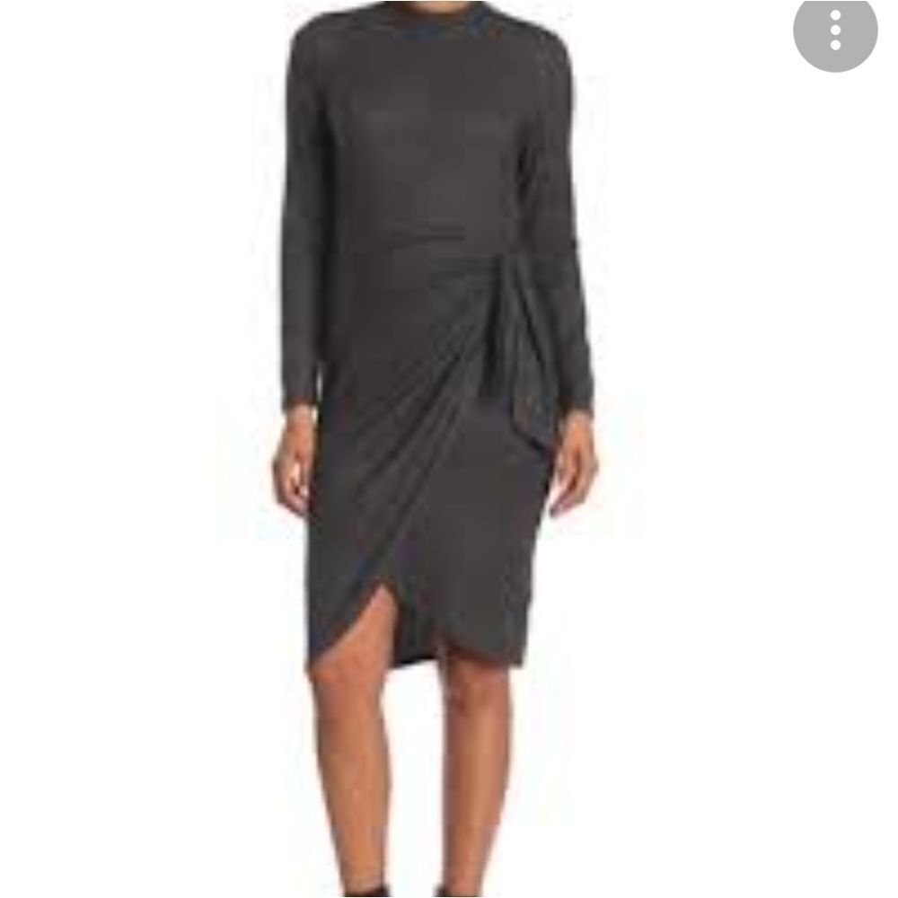 Collective Concepts Grey Wrap Dress Sz Small‎